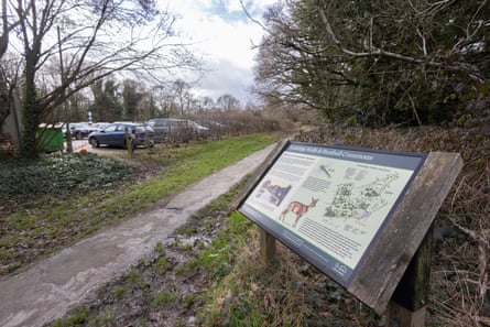Wildlife information sign at the commons