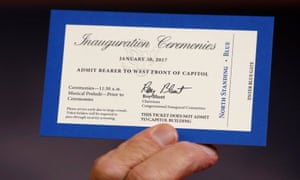 Ticket to the inauguration of Donald Trump