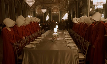 A scene from the second series of the TV adaptation of The Handmaid's Tale.