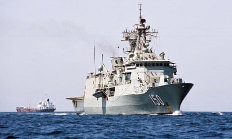 Defence sources say confrontations occurred between HMAS Anzac, pictured, and the Chinese military in the South China Sea.