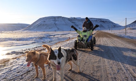 Dog tired: a sled on wheels, Longyearbyen.