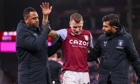 Aston Villa defender Lucas Digne has a really bad shoulder injury and is substituted