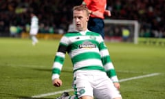 Leigh Griffiths scored Celtic’s equaliser in their 1-1 Champions League qualifying tie away to FC Astana on Wednesday