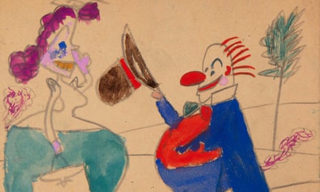 A detail from one of Picasso’s sketchbooks for his daughter.