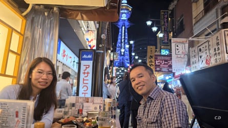 Detained Australian man, Hiep Tran, and his wife, Chloe Dang.