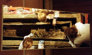 The skeleton of a young woman in her early 20’s of late Roman London, dating from the first half of the 4th Centuary AD found in Spitalfields Market redevelopment site in the City of London