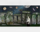 Nicole Eisenman review – ICE-like goons clash with sublime stargazing as America’s magical magpie returns