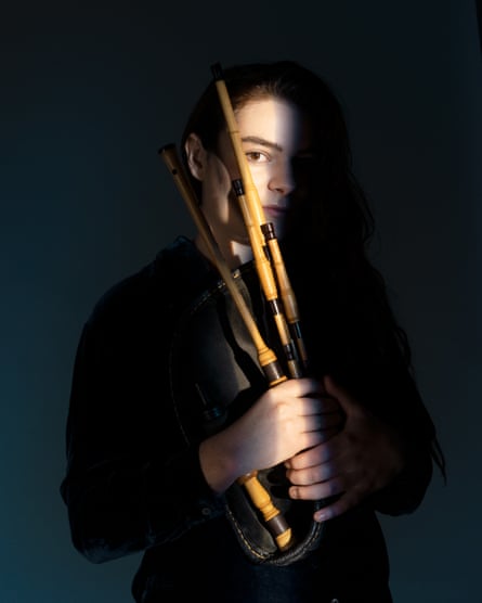 Brighde Chaimbeul with her smallpipes: ‘It feels like part of me.’
