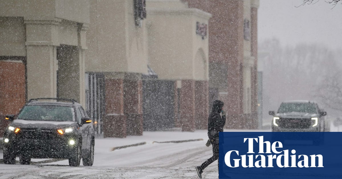 Millions across US face freezing temperatures as south experiences rare snowfall