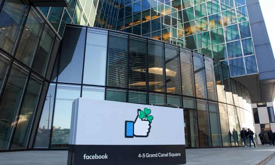 Facebook’s Ireland headquarters building in Dublin. Workers have been forced to work in the office throughout Ireland’s high-tier lockdown.
