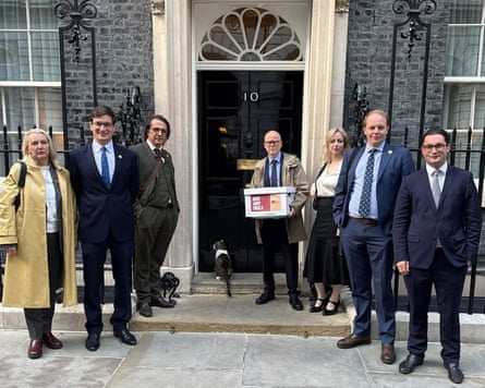 FSU staff outside 10 Downing Street