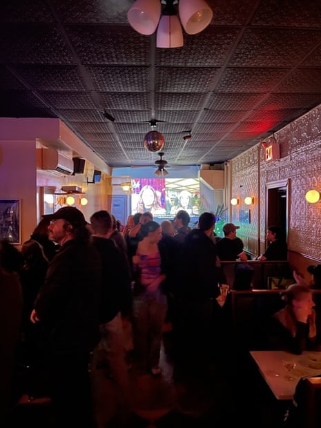 People at watch party