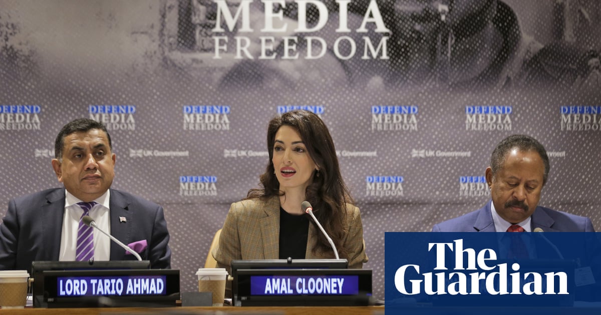 UK should be more innovative in defending press freedom, says Amal Clooney