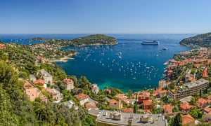 Panorama de haut niveau de Viilefranche Côte d’Azur