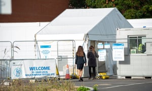 A walkthrough testing centre in England.