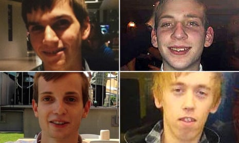 Stephen Port’s victims (clockwise from top left): Daniel Whitworth, Jack Taylor, Anthony Walgate and Gabriel Kovari