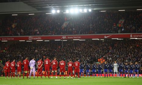 A minutes’ applause in memory of Brazil legend Pele and former player David Johnson before the kick off.