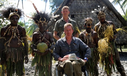 With Frank Gardner in Papua New Guinea