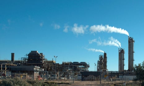 File photo of the Santos-operated Moomba gas plant in South Australia