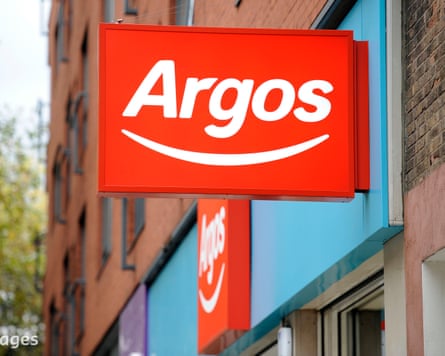 An Argos store sign