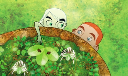 Evan McGuire and Christen Mooney in The Secret of Kells.