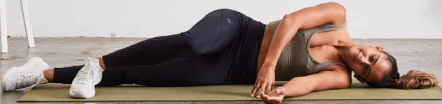 Neck lateral flexion exercise position