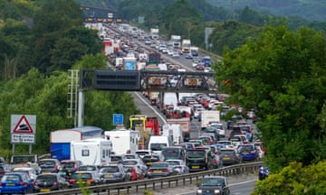 A traffic jam on the M5