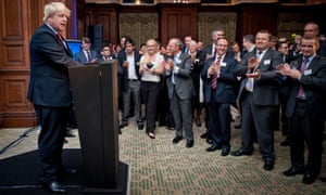 Jennifer Arcuri claimed Johnson ‘changef the complete energy of the room’when he spoke to a gathering of venture capitalists in October 2011. She added: ‘I was like, who is this guy? I gotta go say hi. And I walked right over and I said, Mr. Johnson, my name is Jennifer Arcuri.’