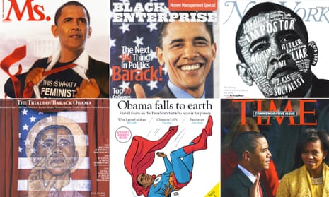 The Sidney Poitier of politics … a few of the magazines Barack Obama has graced the covers of