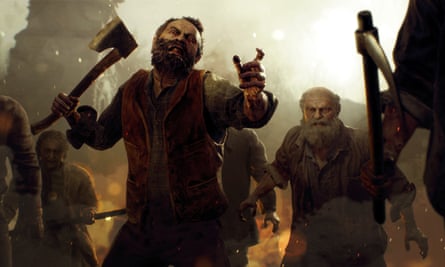 zombies in the Resident Evil 4 remake