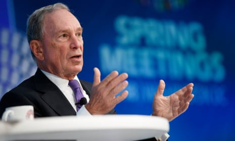The former New York City mayor Michael Bloomberg. 
