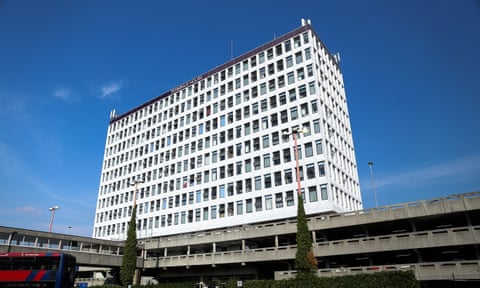 Terminus House in Harlow, Essex, a former office block converted into housing