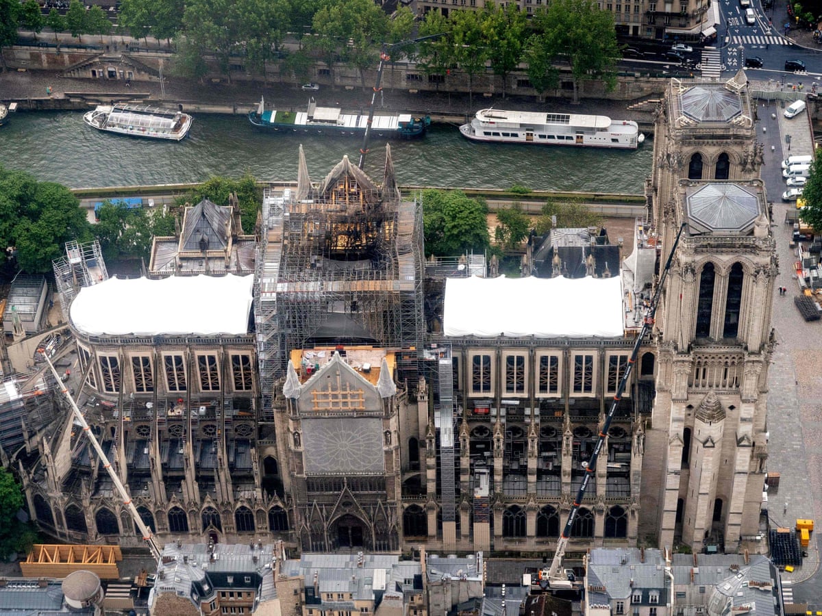 Notre Dame spire be rebuilt exactly as it was, says architect | Notre Dame | The Guardian