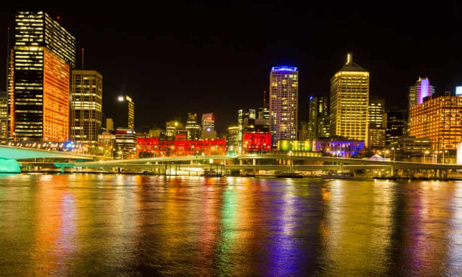 Brisbane CBD at night