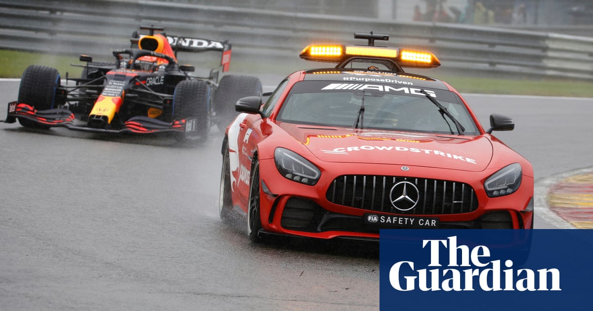 Max Verstappen declared winner of farcical Belgian GP as rain plays havoc