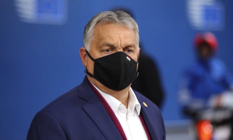 Hungary’s prime minister Viktor Orbán at an EU summit in Brussels last week. 