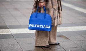 Borsche’s logo for Balenciaga, seen in Stockholm.