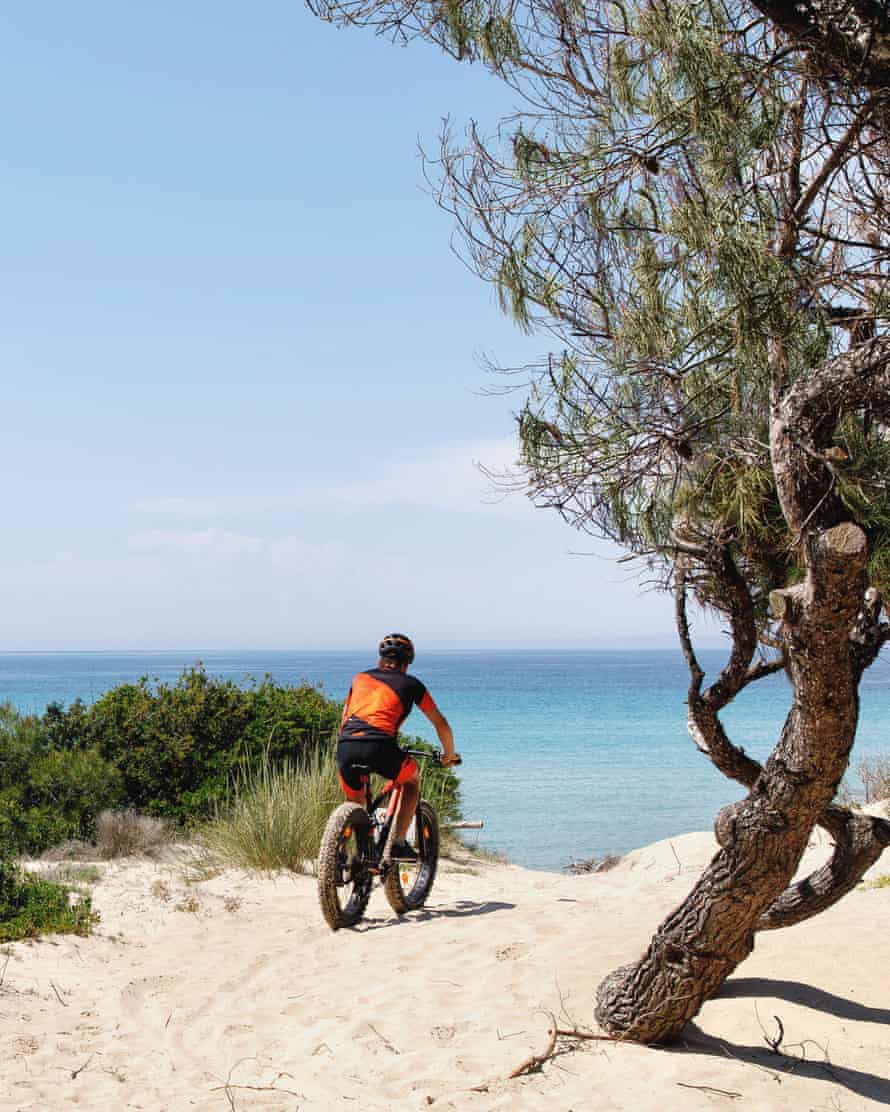 Cycling at Sani Resort.