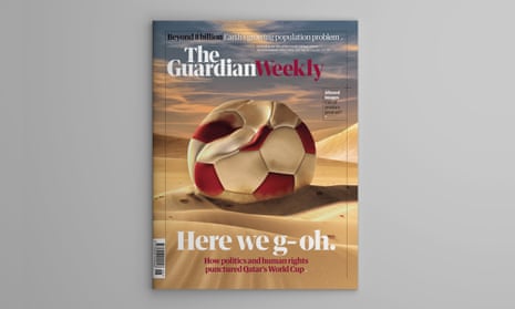 The cover of the 18 November edition of the Guardian Weekly.