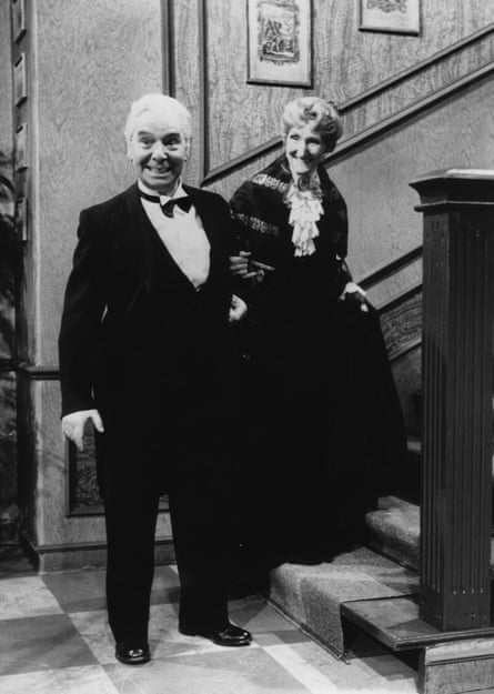 Freddie Frinton and May Warden in the Dinner for One sketch.