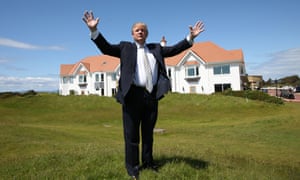 Donald Trump at Turnberry in June last year.