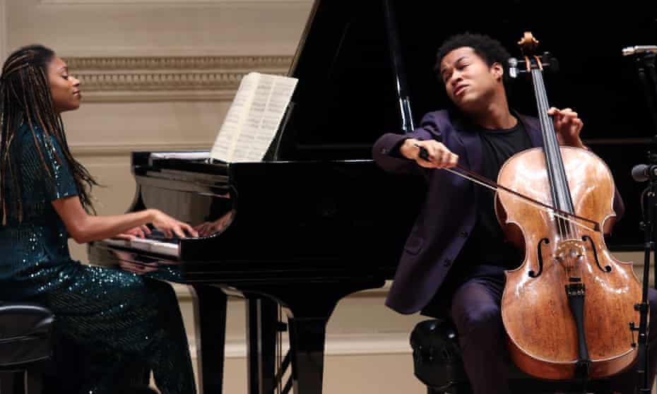 Sheku Kanneh-Mason and Isata Kanneh-Mason at the Carnegie Hall, New York.