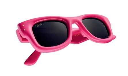 Ray-Ban x Asap Rocky Wayfarer Puffer Polished Fucsia/Ultra Black sunglasses