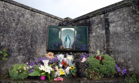 ‘There is nothing for some victims – no possibility of apology, financial settlement, memorial, medical history or opportunity for healing.’ A shrine in Tuam, County Galway.