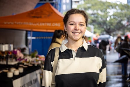 Maddie Boyd at the markets