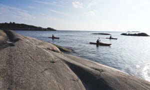 Kayaking in Sweden
