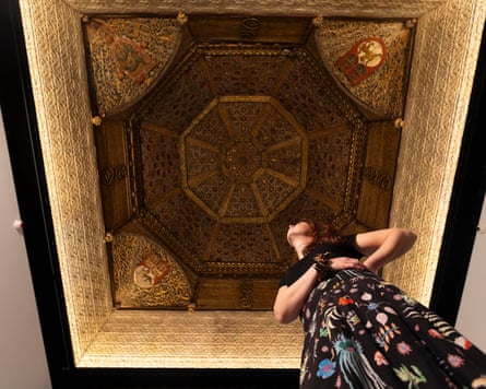 Looking up … this 15th-century gilded wooden dome is now on view.