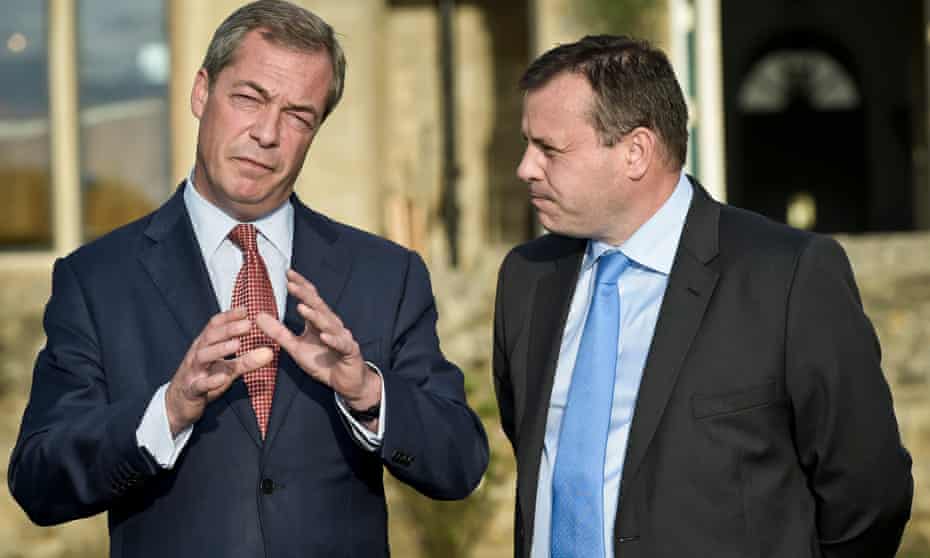Nigel Farage (left) with Arron Banks, two of the ‘Bad Boys of Brexit’.