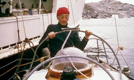 Still from The Undersea World of Jaques Cousteau. The 1960s TV show chronicling Cousteau’s undersea explorations aboard the ex-Royal Navy minesweep, The Calypso