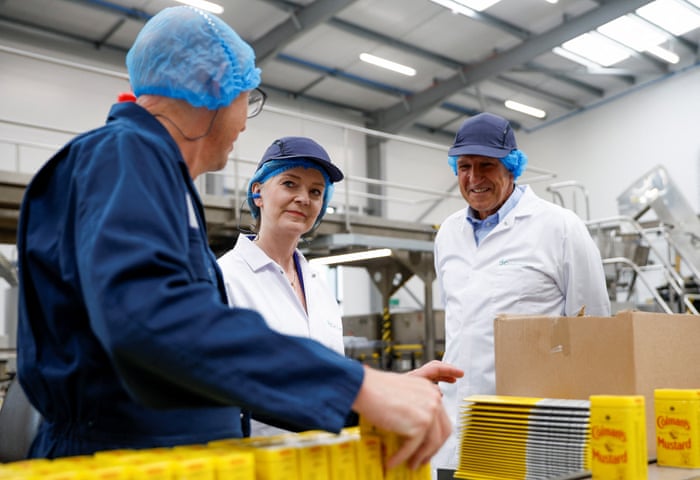 Liz Truss visiting Condimentum Ltd at the Food Enterprise Park in Norwich today.